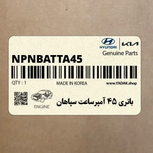 باتري 45 آمپرساعت سپاهان (NPNBATTA45) هیوندای