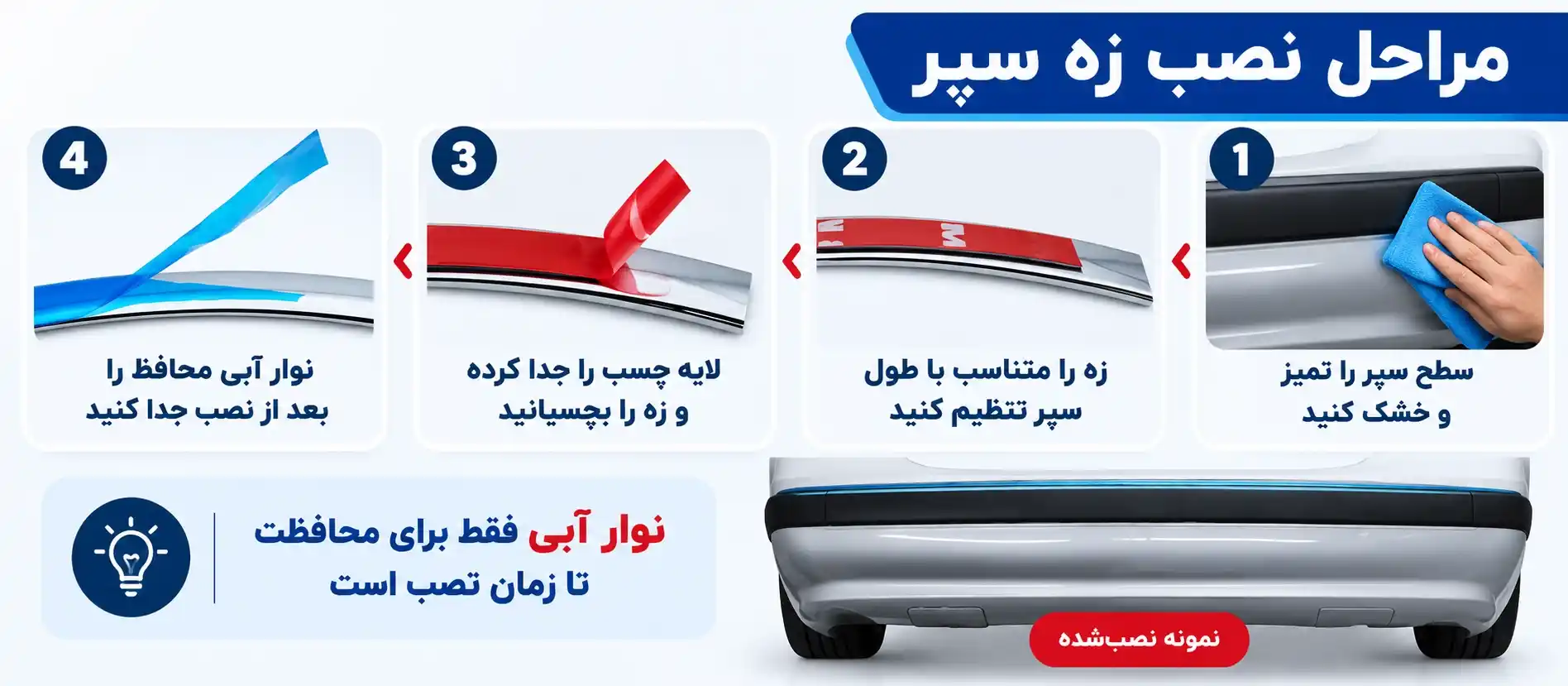 نکات نصب زه سپر